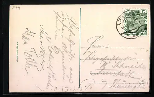 AK 60 jähriges Regierungs-Jubiläum Kaiser Franz Josef I. von Österreich, Briefmarken