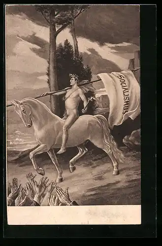 AK Befreiter Socialismus, Nackter Reiter auf Schimmel