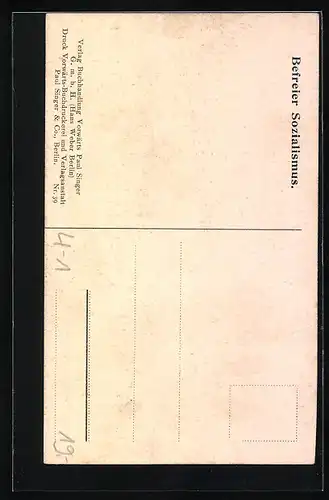 AK Befreiter Socialismus, Nackter Reiter auf Schimmel