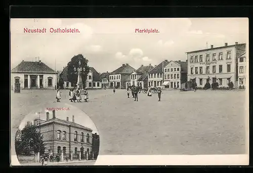 AK Neustadt /Holstein, Marktplatz, Amtsgericht
