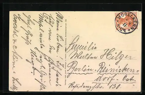 AK Moselkern, Restaurant zur Traube, Totalansicht