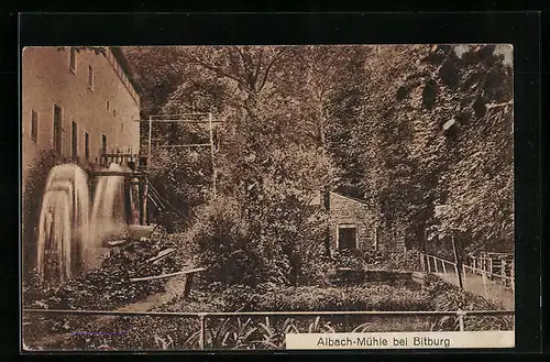 AK Bitburg, Albach-Mühle mit Garten