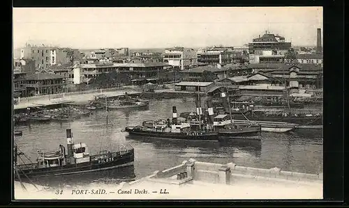 AK Port Said, Canal Docks, Hafen