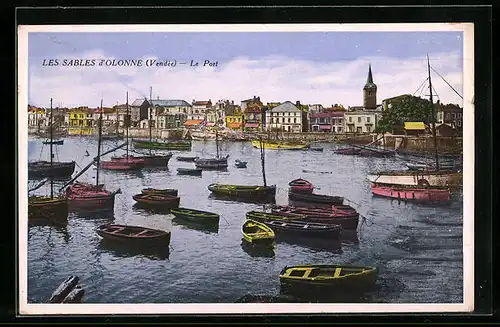 AK les Sables d`Olonne, le port, Hafen