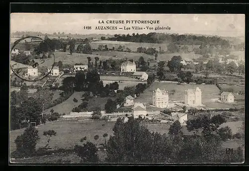 AK Auzances, Les Villas, Vue generale