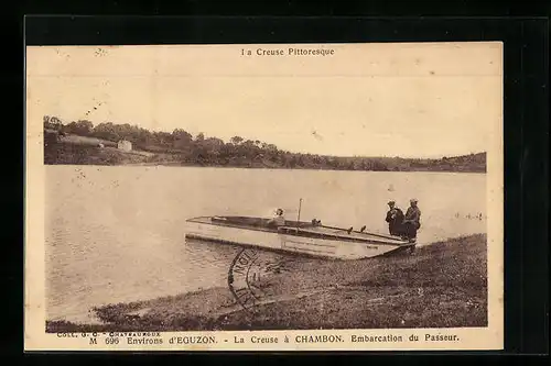 AK Chambon, La Creuse, Embarcation du Passeur