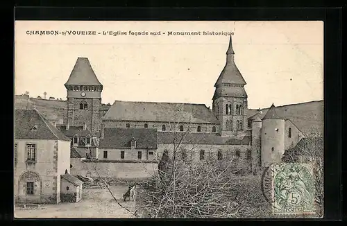 AK Chambon-s /Voueize, L`Eglise facade sud, Monument historique