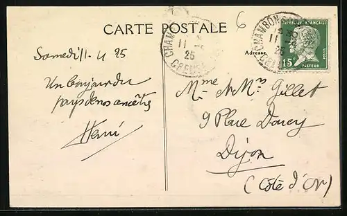 AK Evaux-les-Bains, Vallée de Chacros entre Evaux-les-Bains et Chambon