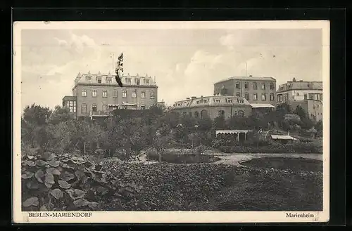 AK Berlin-Mariendorf, Marienheim mit Garten