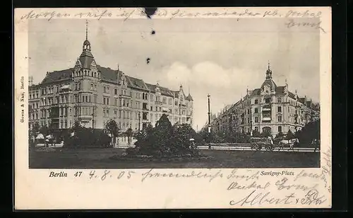 AK Berlin-Charlottenburg, Savigny-Platz