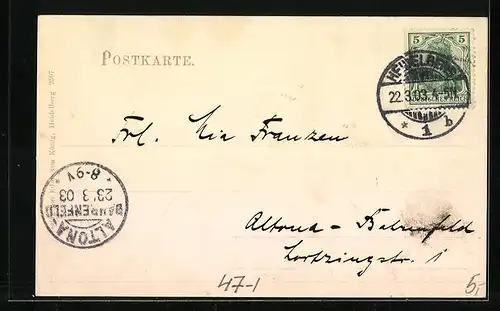 AK Heidelberg, Carzer, Innenansicht