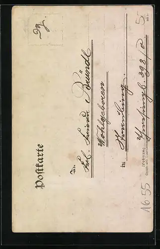 Foto-AK Fräulein mit Hochsteckfrisur, Fächer, Passepartout