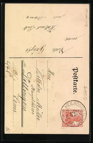 AK Ritterhelm und Studentenwappen, Einjähriges 1918