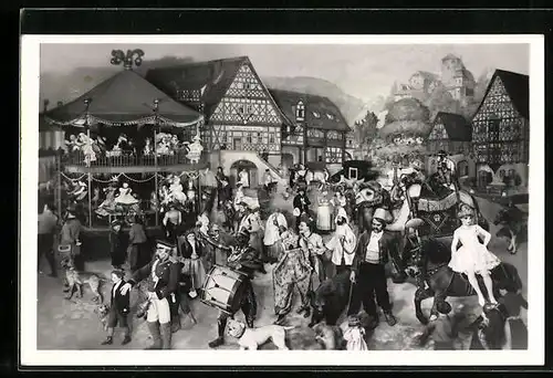 AK Sonneberg /Th., Thüringer Kirmes, Sonneberger Weltausstellungsgruppe für Brüssel 1910
