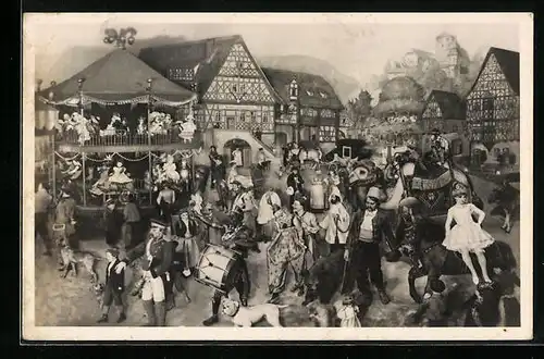 AK Sonneberg /Th., Thüringer Kirmes, Sonneberger Weltausstellungsgruppe für Brüssel 1910