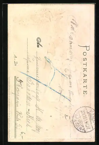 Lithographie Turnvater Jahn, Frauen winken den Turnern zu