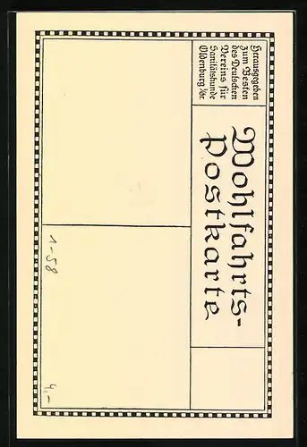 AK Generalleutnant Erich Ludendorff in Uniform mit Eisernem Kreuz