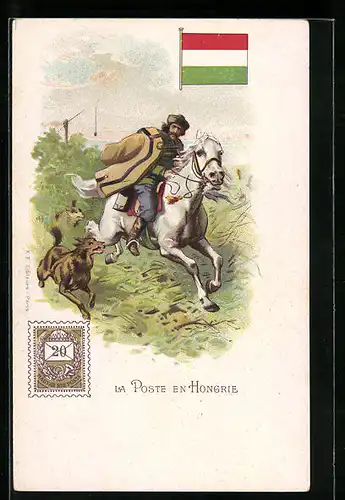 Lithographie La Poste en Hongrie, 4. Generalversammlung d. Bayer. Post- u. Telegraphen-Peronals 1904