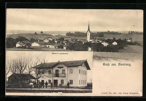 AK Amerang, Meier`s Gasthaus, Teilansicht