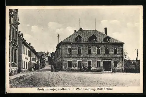 AK Wechselburg-Muldenthal, Blick a. d. Kreisturnerjugendheim