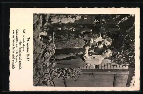 AK Landpoststempel Thanheim über Hechingen