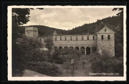 AK Landpoststempel Paulinzella über Rottenbach (Thüring.)