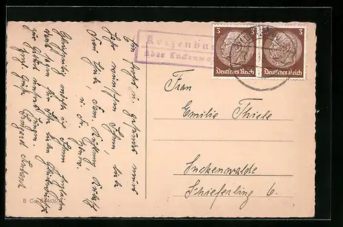 AK Landpoststempel Kolzenburg über Luckenwalde