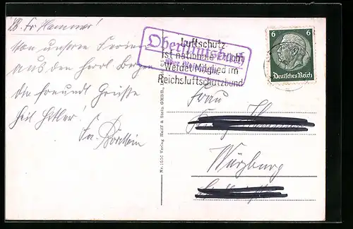 AK Landpoststempel Oberflintsbach über Rosenheim