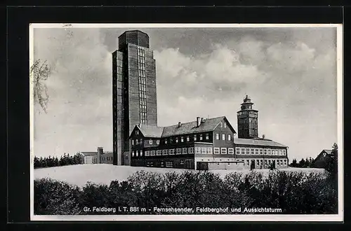 AK Landpoststempel Feldberg über Königstein (Taunus)