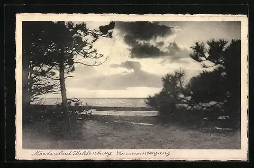 AK Landpoststempel Sahlenburg über Cuxhaven