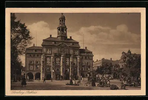 AK Lüneburg, Blick zum Rathaus