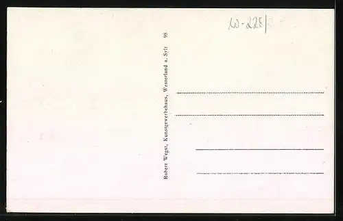 AK Westerland auf Sylt, Kurpromenade aus der Vogelschau