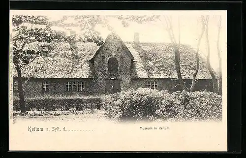 AK Keitum auf Sylt, Blick zum Museum