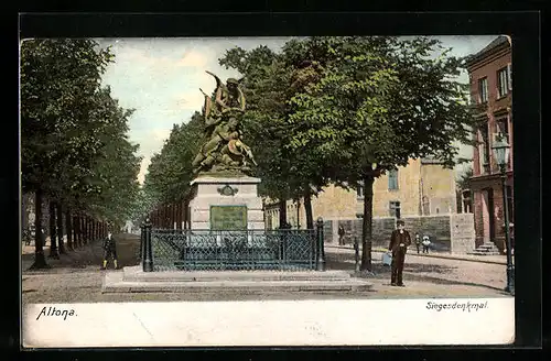 AK Hamburg-Altona, Siegesdenkmal