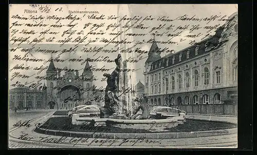 AK Hamburg-Altona, Stuhlmannbrunnen