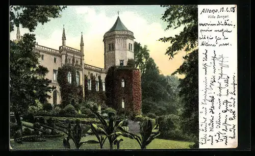 AK Hamburg-Altona, Villa Donner