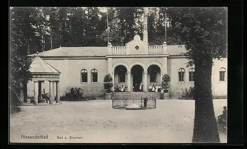 AK Alexanderbad, Bad und Brunnen