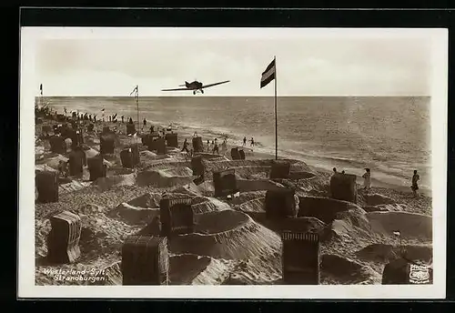 AK Westerland /Sylt, Strandburgen