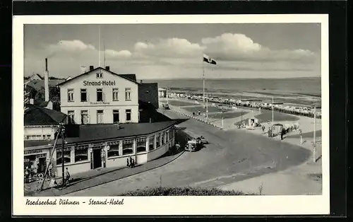 AK Nordseebad Duhnen, Strand-Hotel aus der Vogelschau