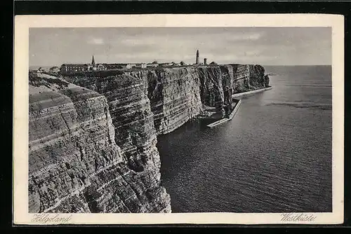 AK Helgoland, Westküste der Insel