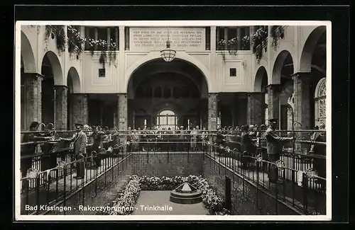 AK Bad Kissingen, Rakoczybrunnen-Trinkhalle