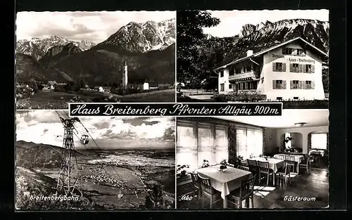 AK Pfronten-Steinach /Allgäu, Ortsansicht und Jugendkurheim Haus Breitenberg in drei Ansichten