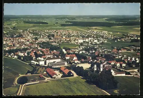 AK Vilsbiburg (Ndb.), Totalansicht vom Flugzeug aus