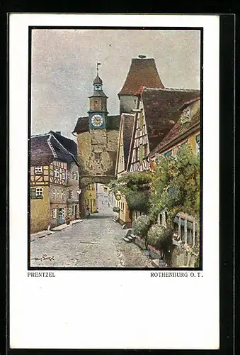 Künstler-AK Rothenburg o. T., Prentzel