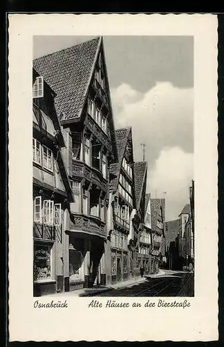 AK Osnabrück, Alte Häuser an der Bierstrasse