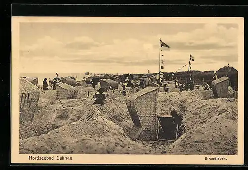 AK Nordseebad Duhnen, Strandleben