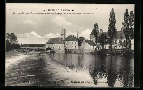 AK Fontgombault, Le Moulin