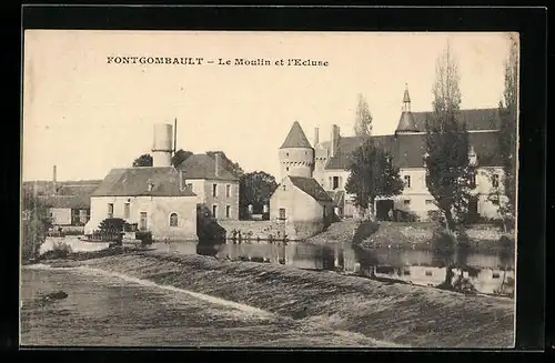 AK Fontgombault, Le Moulin et l`Ecluse