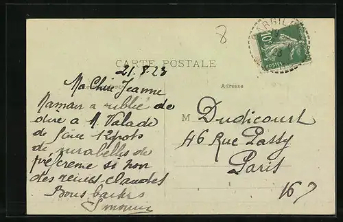 AK Gargilesse, Vue sur le Vieux Chateau