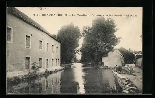 AK Chateauroux, Le Moulin de Vindoux et les bords de l`Indre